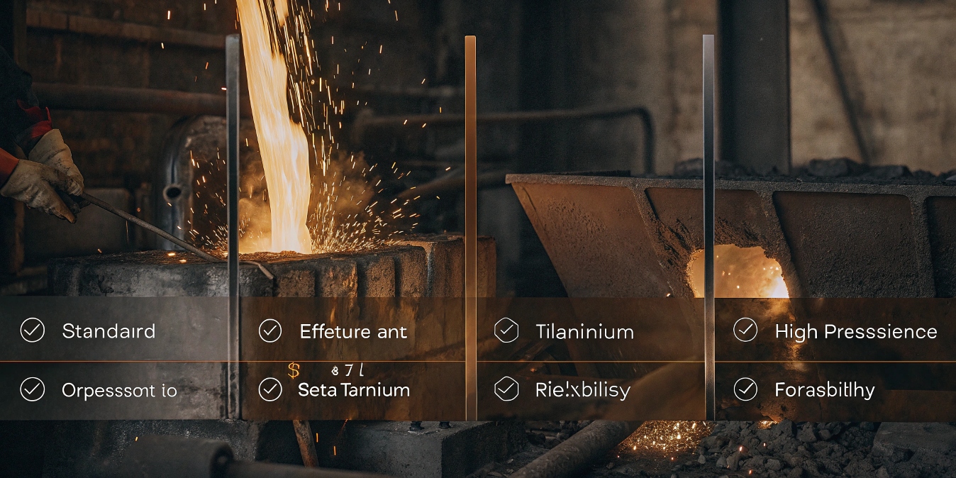 A diagram showing different applications for standard titanium and beta titanium.