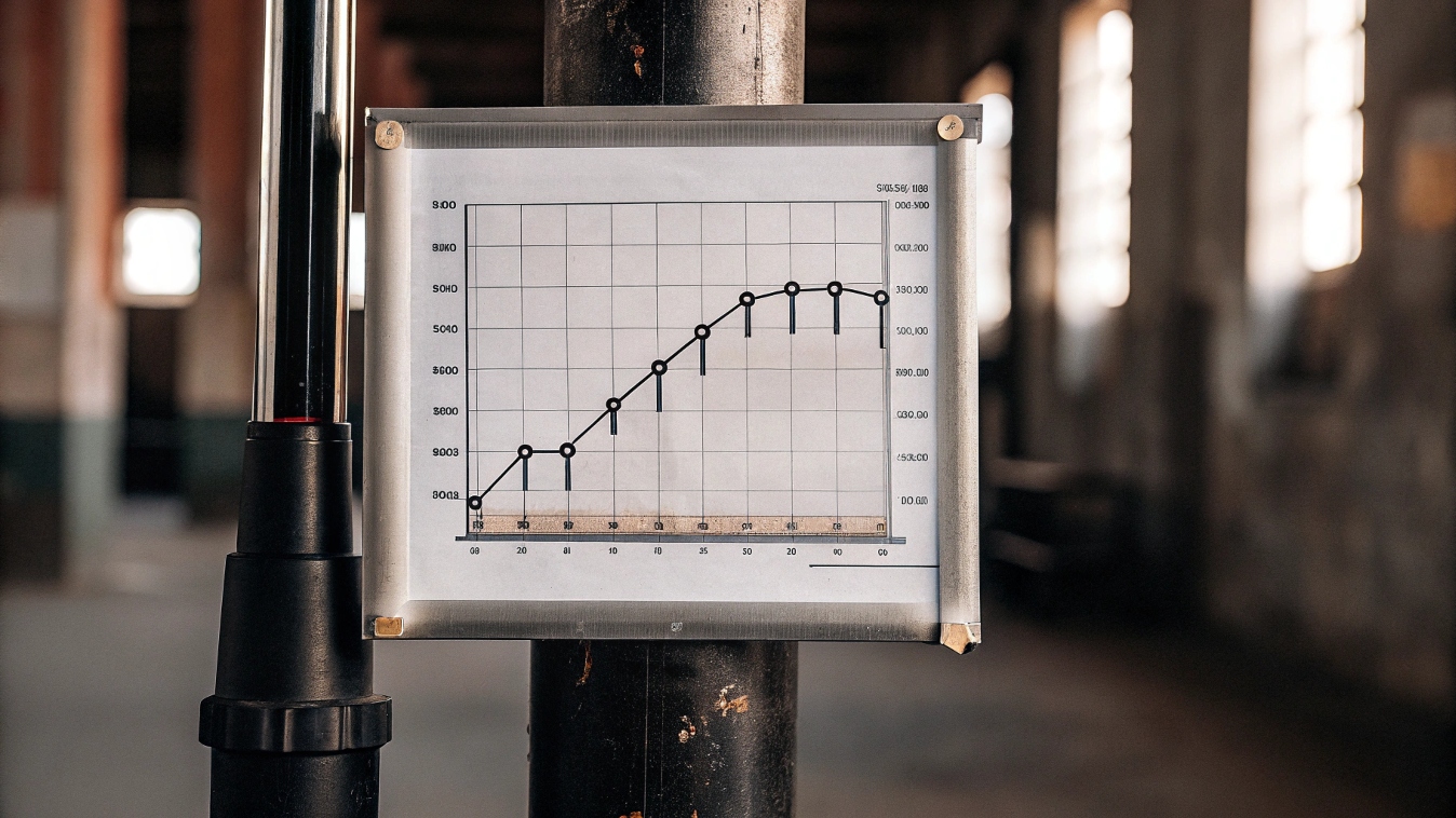 A graph showing the low consumption rate of MMO anodes over time