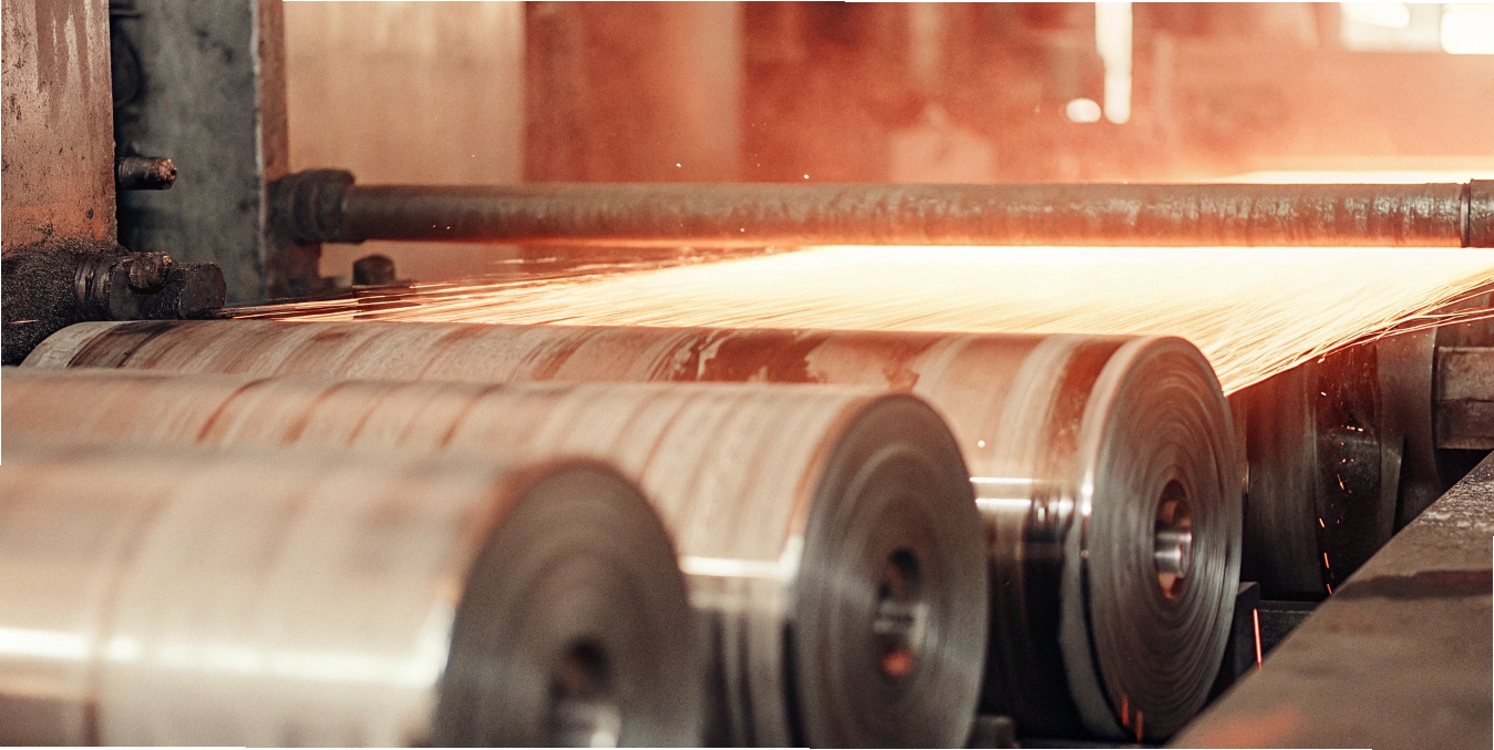 Flowchart of the key steps in metal rolling