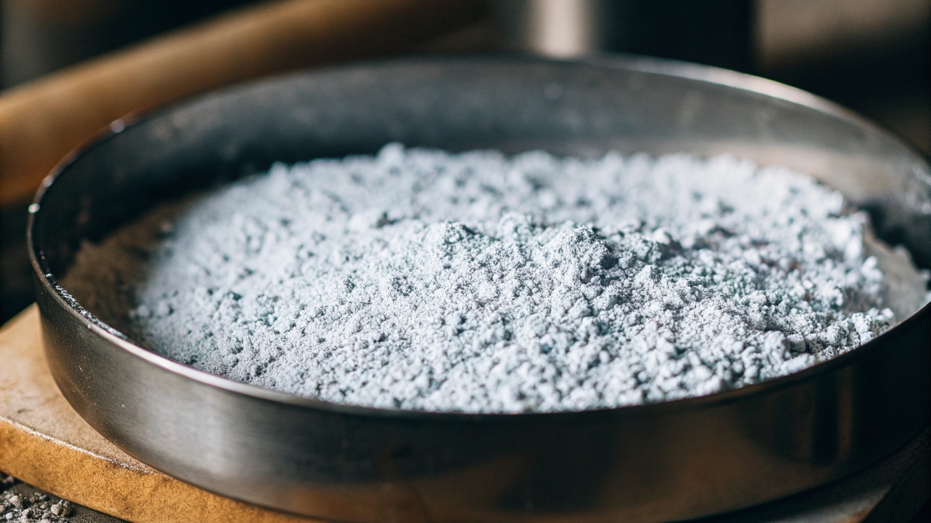 A close-up of titanium powder used for additive manufacturing
