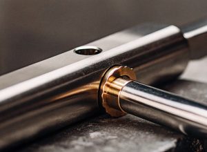 Corrosion resistant gold plated titanium sheet showing high-quality surface for aerospace and medical use